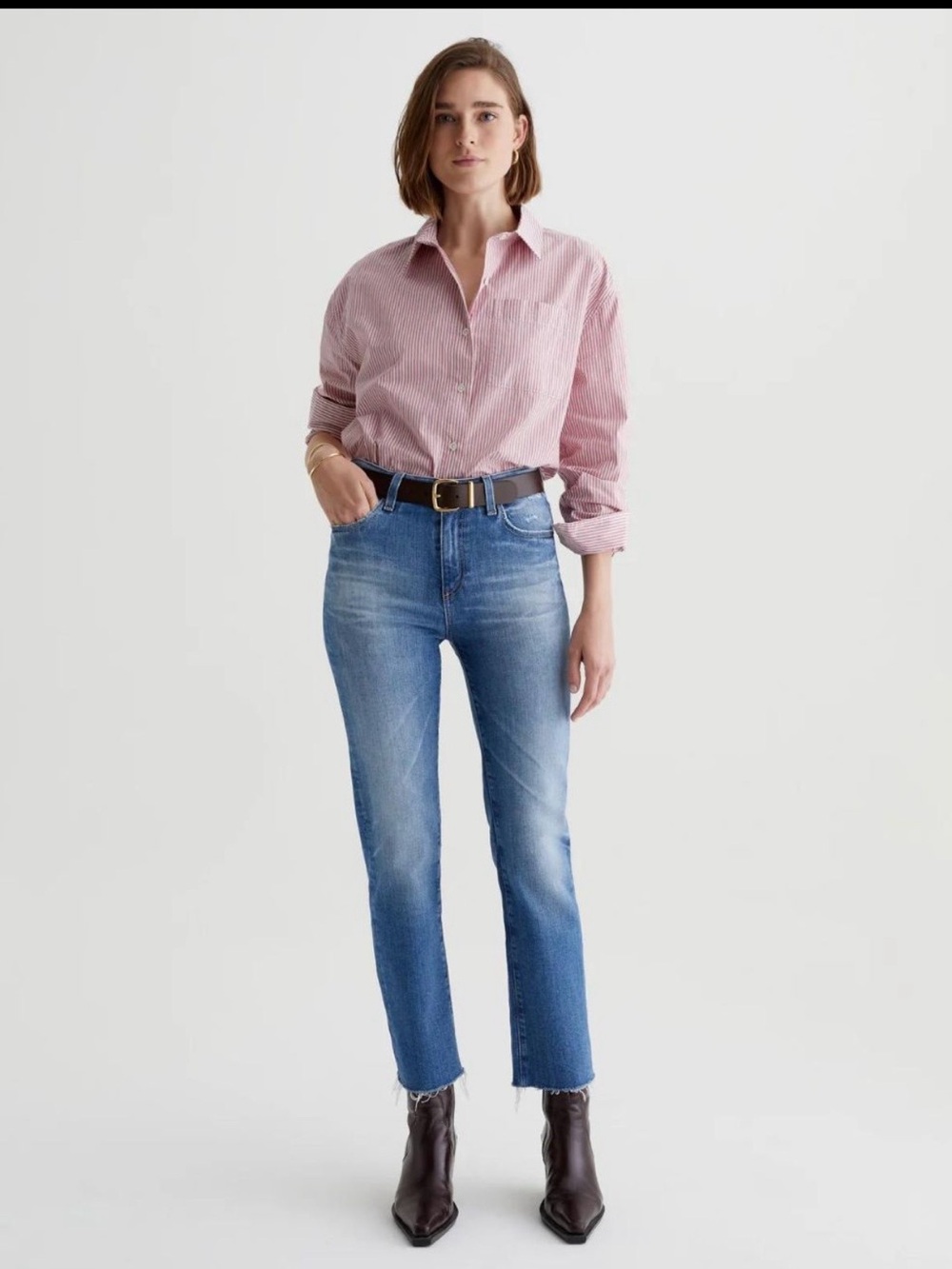 AG Saige High Rise Crop